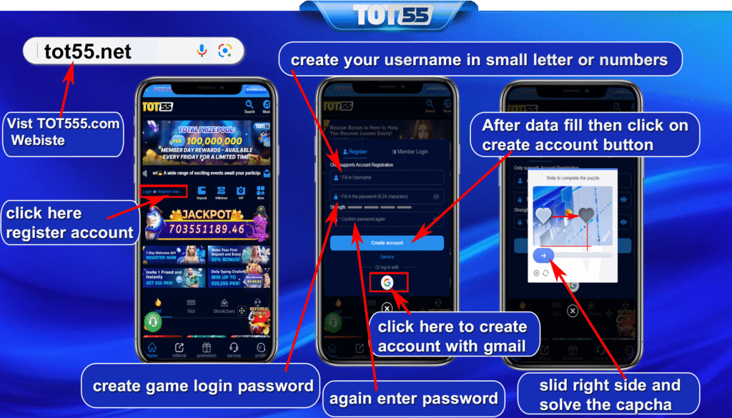 How to Register TOT55 App